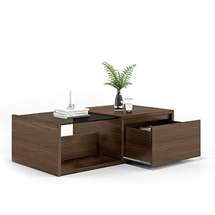 Urban Ladder Alita Coffee Table (Matte Finish, Walnut)