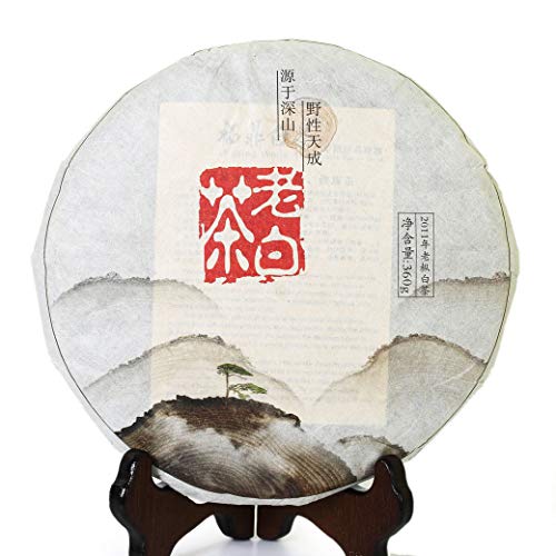 360g (12.69 oz) 2011 Year FuDing Remote Mountain Wild GongMei Tribute Eyebrow Aged Chinese White Tea Cake - Thumbnail 4