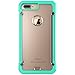 Ostart iPhone7 Case,Slim Fit Flexible Rubber Back Cover Fused TPU Bumper Case for iPhone7 (Green)