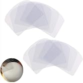 GRACILARIA 10PCS Transparent Cake Cream Scraper Icing Smoother Flexible Plastic Cake Scraper Smoother for Bakery Pastry Cake Decoration Kitchen DIY Baking Tool