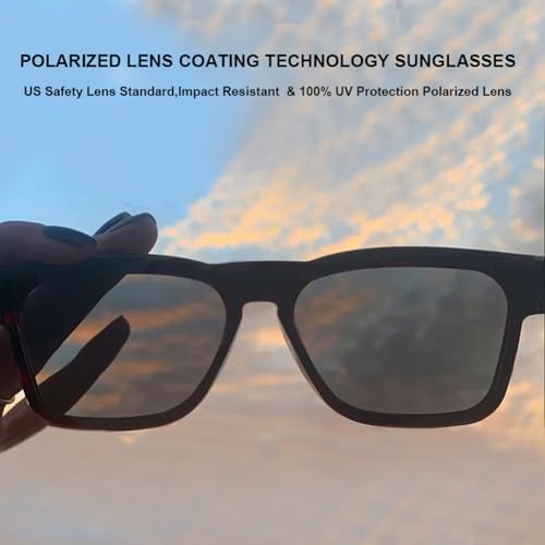 Audio Sunglasses,Voice Control and Open Ear Style Listen Music and Calls with Volumn UP and Down, Bluetooth 5.0 Smart Glasses and IP44 Waterproof Feature for Outdoor Sports