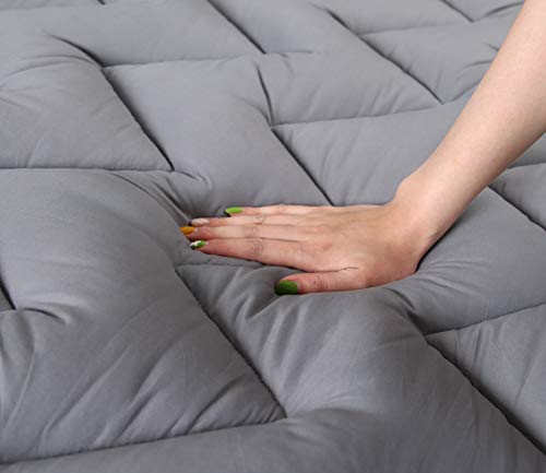 image for MARQUESS Full Size Plush Mattress Topper,Quilted Pillow Top Mattress P