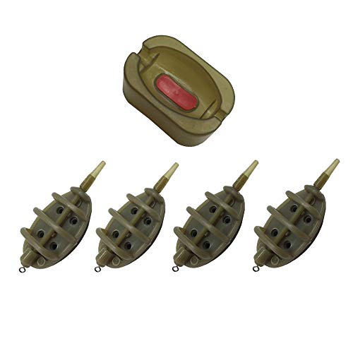 RG Karpfenangeln Inline Methode, Futternäpfen Führt mit Einfach Release Form Grob Carp Baits Kunstköder Zubehör Geht