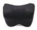 Car Neck Pillow with Adjustable Strap for Therapeutic Support, Car Seat Attachment, Memory Foam Head Rest for Cervical Pain Relief - Odorless Soft Travel Cushion to Alleviate Muscle Tension, Black