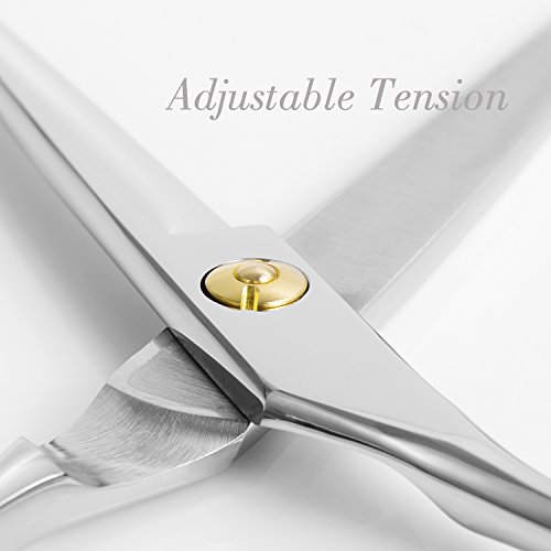Ameauty Professional Hair Cutting Scissors, 100% Stainless Steel Razor Edge Hairdressing with Antislip Design(6.7" Overall Length)