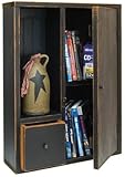 Country Rustic Primitive Wood Prairie Cabinet