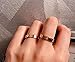 SHIRIA Love Rings Lifetime Promise with Screw Design Best Gifts for Love with Valentine's Day Promise Engagement Wedding (Rose Gold, 8)