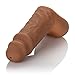 CalExotics Packer Gear STP Packer – Realistic Prosthetic Stand To Pee Strap On Sex - Trans Transitioning FTM Adult Female To Male - Brown