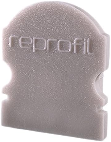 Reprofile end Cap L-AU-02-10, Grey, 16 mm, 2 Pieces