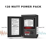 Malibu 120 Watt Power Pack with Sensor and Weather Shield for Low Voltage Landscape Lighting Spotlight Outdoor Transformer 120V Input 12V Output 8100-9120-01