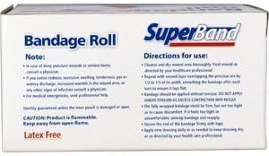 Superbond Bandage Roll Sterile Cotton Gauze (1 Roll), (3.5 yards) Stretched by superbond