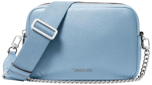Michael Kors Bryant Medium Double Zip Chain Camera Crossbody Bag, Chambray