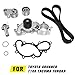 Water Pump Timing Belt Kit with Gasket Compatible with Toyota 4Runner 1996-2002, T100 1995-1998, Tacoma 1995-2004, Tundra 2000-2004 3.4L V6