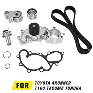 Amazon.com: Water Pump Timing Belt Kit with Gasket For Toyota 4Runner 1996-2002, T100 1995-1998 ...