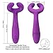 Silicone Double Head Vibrator- 3 in 1 Vibrating, Vagina and Clitoris Stimulation Massager, Anal Plug Prostate Stimulator with 7 Frequency Masturbation Sex Toys for Women Couples and Lesbian