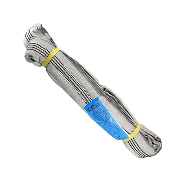 10x Rundschlinge 4000 kg 4 to grau 4 m Umfang Hebeband Hebeschlinge Kran Hebegurt – Bild 5