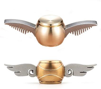 2 PCS NANAHouse Copper Angel Cupid Wing Snitch EDC Spinner Fidget Stress Relief Hand Toy Set