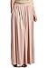 LeggingsQueen Women's Rayon Spandex Layered Maxi Skirt with Pockets