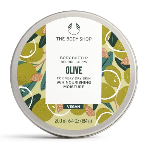 The Body Shop Olive Body Butter unisex, Olive Körperbutter 200 ml, 1er Pack (1 x 200 ml)