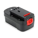 POWERAXIS HPB18 18-Volt Replacement Battery for Black & Decker 244760-00 HPB18 Battery A1718 A18 A18E HPB18-OPE Firestorm FS180BX FS18BX FS18FL FSB18 Black and Decker 18V Battery (Black)