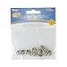 Darice Brass Tie Tack with Clutch Nickel Plate, 12/Pkg