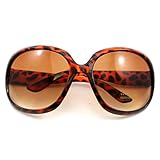 HuntGold 1X Lady Girl Popuplar Graceful Sunglasses Retro Vintage Big Frame Goggles Shades Eyeglass(leopard)