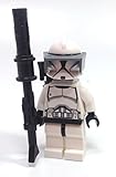 Lego Star Wars Clone Trooper Sniper Mini Figure with Blaster Rifle, Visor, and Backpack