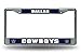 Rico Industries NFL Dallas Cowboys Standard Chrome License Plate Frame , 6 x 12.25-