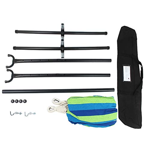 Estink- Outdoor Hammock Set, Portable Hammock Sleeping Hanging Bed for Camping Picnic with Bag