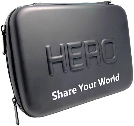 1+1 Gopro Action Camera Case,hero 4 3+ 3 2 1 Water Resistant Case Sports Camera Bag (Middle)