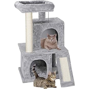 Nova Microdermabrasion 34 Inches Cat Tree Tower with Scratching Posts for Kittens House Furniture Trees