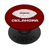 Oklahoma Retro Vintage Simple Football PopSockets