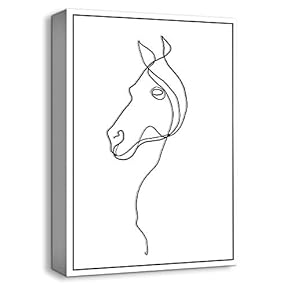Canvas Wall Art-Lines Drawing-Canvas Prints Home Artwork Decoration for Living Room,Bedroom - 12x18 inches