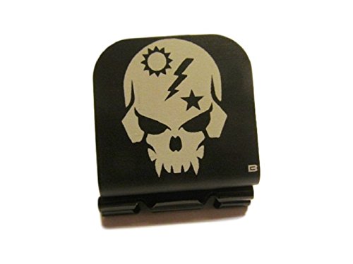 Army Ranger Skull Laser Etched Hat Clip Black