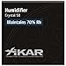 XIKAR Crystal Gel Humidifier Jar for Cigar Humidors - Reusable Cigar Humidifier Crystals with Magnet Attachment System - Regulates 70% Relative Humidity & Lasts up to 90 Days, Ideal for 50 Cigars