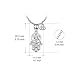 YFN 925 Sterling Silver Infinity Good Luck Holy Hamsa Fatima Hand Pendant Necklace (Hamsa Hand 3)