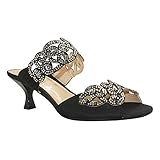 J.Renee Women's Francie Dress Slide,Black