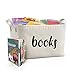 Fawn Hill Co Toy and Book Storage Boxes for Kids or Pets - White Medium - 2 Pack