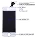 Pre-Assembled Screen Replacement for iPhone 5s White, LCD Display and Touch Screen Digitizer Replacement for A1453, A1533, A1457, A1530 w/Facing Proximity Sensor, Ear Speaker, Front Camera and Tools