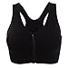 Women's Front Zipper Closure Sports Bra Padded Workout Yoga Bras