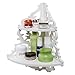 MyGift 2 Tier White Wall Mounted Pastoral Carved Floating Corner Shelf/Plant & Decor Display Rack
