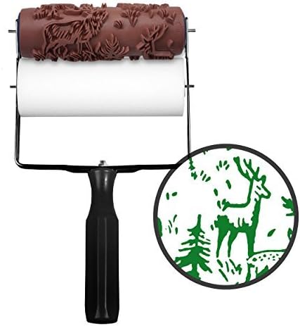 Rolling Robin Patterned Paint Roller Kit. Stencil For Creating Paint Patterns, Murals & Borders. Ideal Alternative To Wallpaper, Wall Decals & Stickers. Decorative Designs For Furniture, Nursery, etc