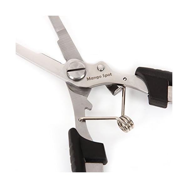 Mango-Spot-Stainless-Steel-Fishing-Pliers-Split-Ring-Cutters-Hook-Remover-Scissors-Tackle-with-Carry-Bag