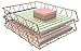 CAXXA 2 Pack Stackable Letter Tray, File, Document, Magazine Trays, Rose Gold