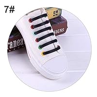 Lazy Silicone Elastic Laces no tie Stretchy tieless Shoe Durable Adults Sports Outdoor Casual Sneakers Canvas Slip on Free tie-up Wild Green Adult