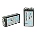 ANSMANN 9V Rechargeable Batteries 300mAh pre-Charged Low Self-Discharge, NiMH 9 Volt Battery 9V Battery (10-Pack)