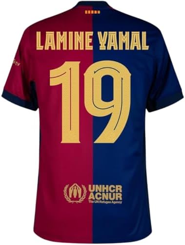 Amazon.com: Lamine Yamal Away - Camiseta de fútbol para hombre