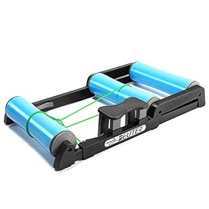 Adjustable Indoor Bicycle Roller Trainer – Non-Slip Pedal Easy to Carry Silent Low Noise – for Indoor Bicycle Exercise…