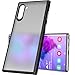 TOZO for Samsung Galaxy Note 10 Case PC + TPU Clear Hard Back Panel Hybrid PC+TPU Protect Cover Shock Absorption Back-Transparent Bumper for Samsung Galaxy Note 10 (Matte Black)