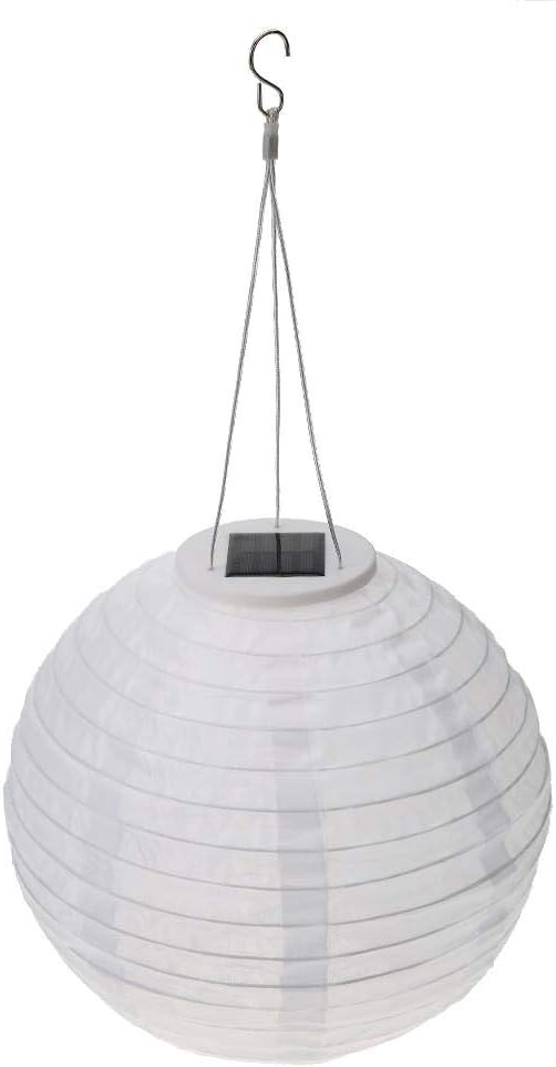 Silverbirdly Solarlaterne, Lichter, Dekoration, Hängende Gartenlaterne, LED-Solar-Laterne, Kugellicht, wasserdicht, Outdoor, Hochzeit, Fest, Dekor-Lampe